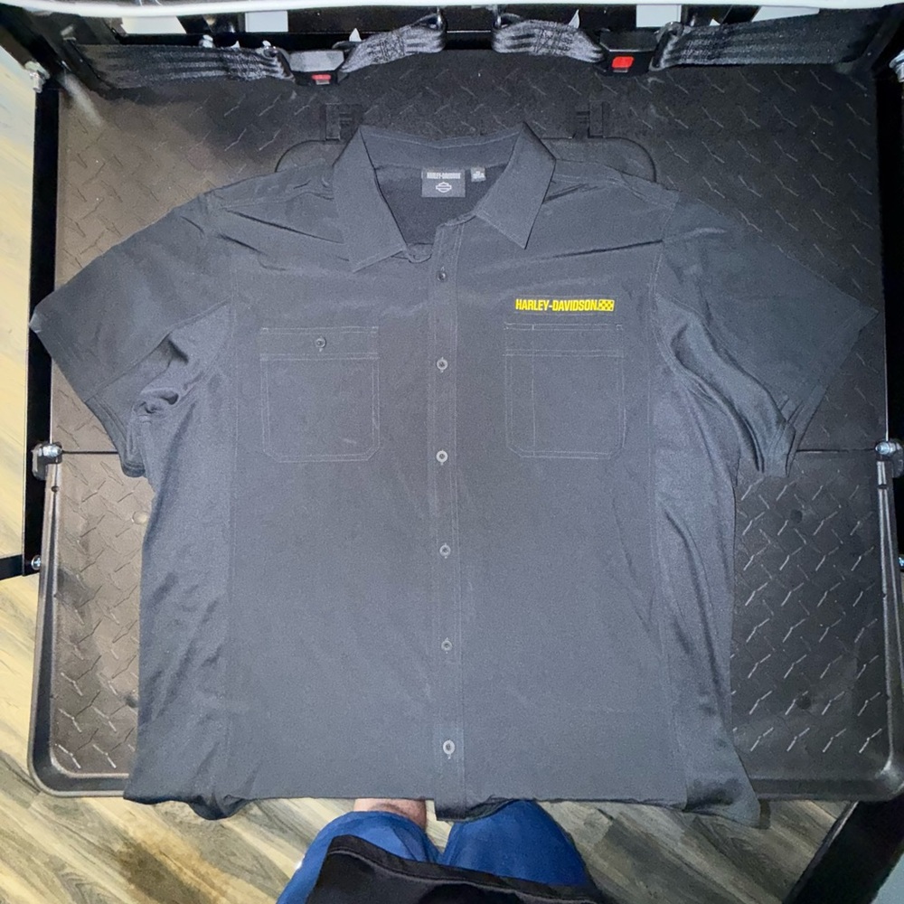 Harley-Davidson Black Casual Button Down Shirt